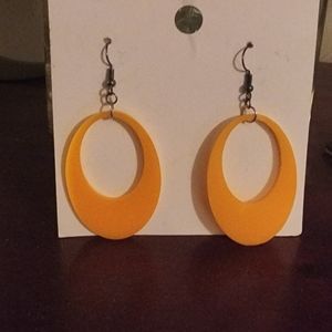 Gold Acrylic Earrings